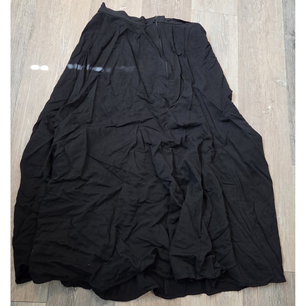 Saddle Ridge Vintage Western Maxi Skirt Size 5/6 USA Made Black